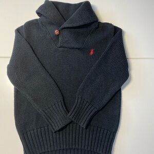 Ralph Lauren Polo Boy’s Sweater . Black Cotton. Size # 4